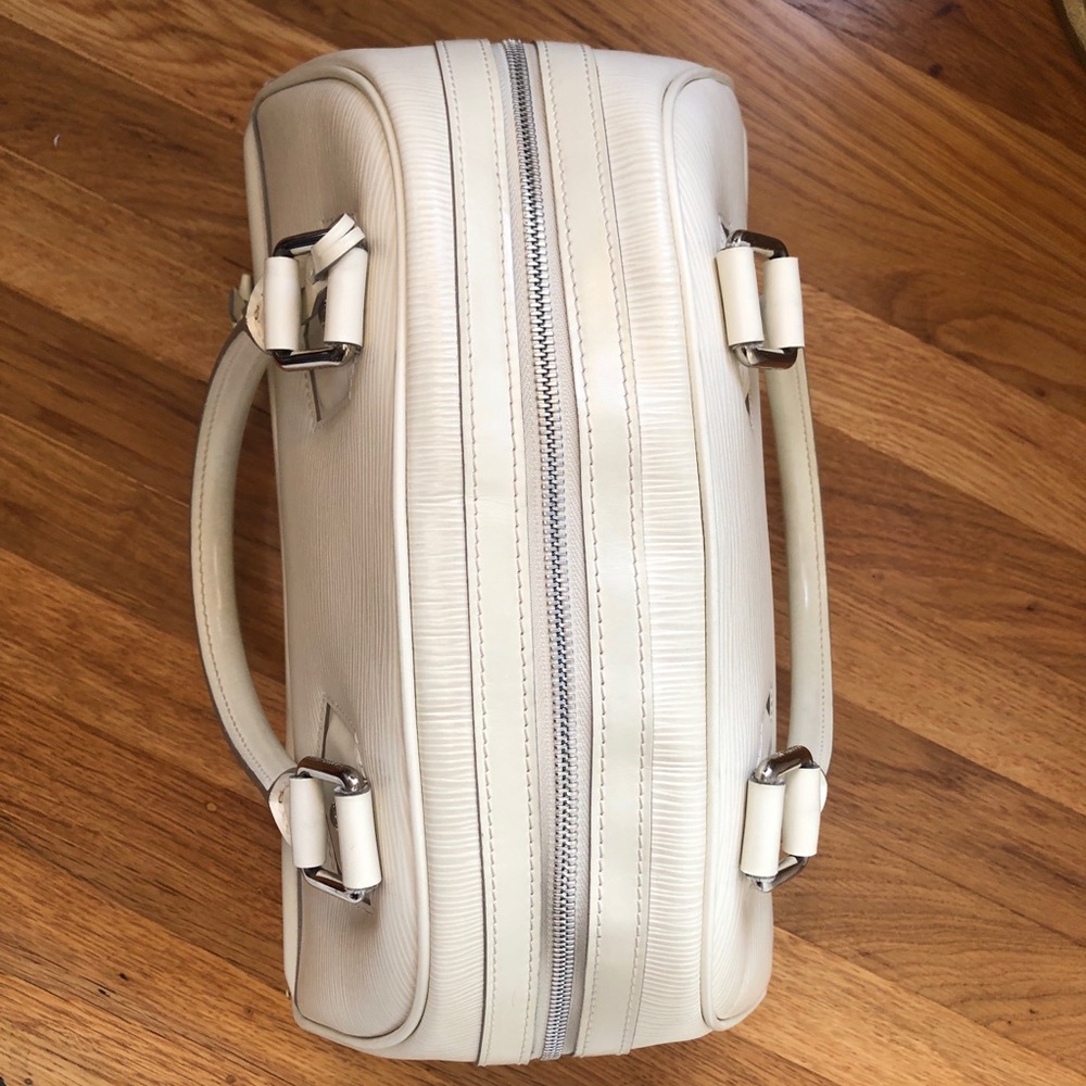 Louis Vuitton Ivorie Epi Leather Bowling Montaigne PM 100% Authentic - Picture 5 of 16